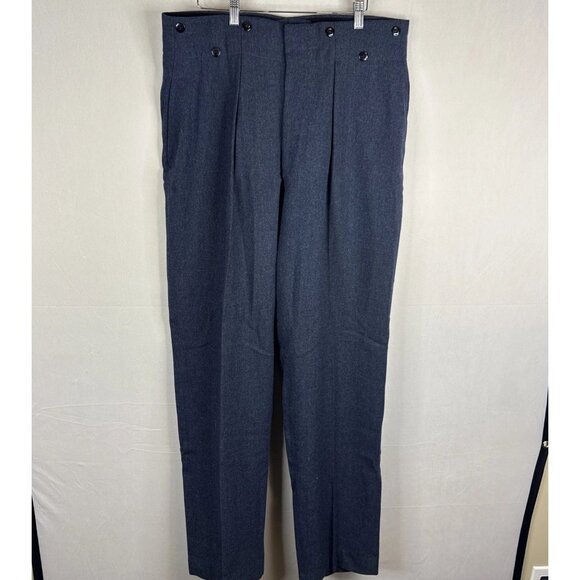 Vintage 1965 Bond Clothes Military Wool Trousers Men’s 36x34 - Picture 2 of 8